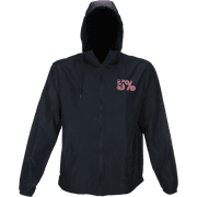 5% Nutrition Rich Piana Mens Black Hooded Jacket, OneDayYouMay Full Zip Windbreaker Workout Gym Coat