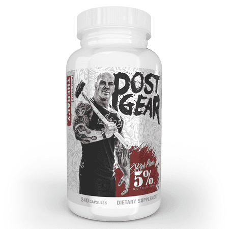 5% Nutrition Rich Piana Post Gear PCT Estrogen Blocker & Aromatase Inhibitor, Post Cycle Therapy Supplement With DAA, DIM - 240 Capsules