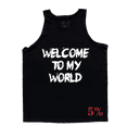 thumbnail image 1 of 5% Nutrition Rich Piana WelcomeToMyWorld Mens Black Tank Top, Sleeveless Gym Tank Tops for Men, Athletic Exercise Fitness Bodybuilding Workout Clothes - 3X-Large, 1 of 6
