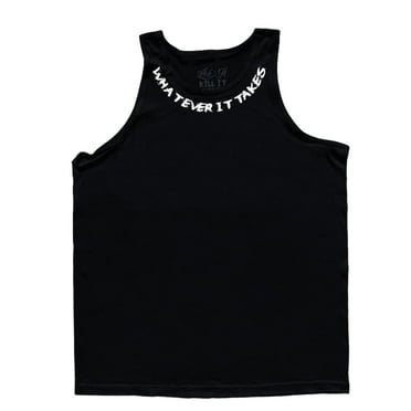 5% Nutrition Rich Piana Whatever It Takes Mens Bodybuilding Tank Top, Black Sleeveless Workout Shirt