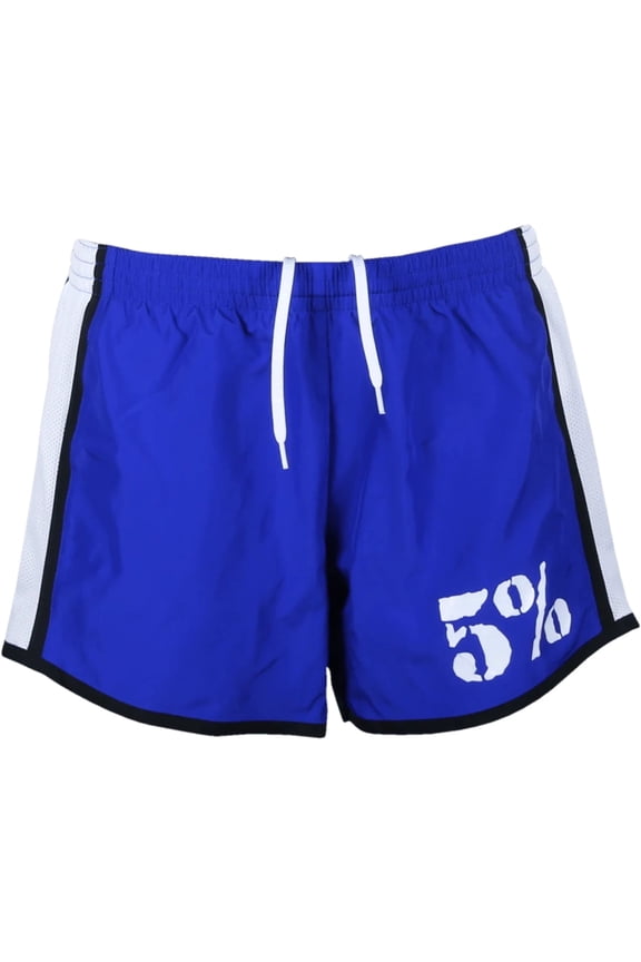 Rich Piana Women's Gym Shorts, Blue Athletic Moisture-Wicking Workout Fitness Clothes