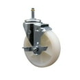 thumbnail image 1 of 5 Nylon Wheel Swivel 7/16 Inch Grip Ring Stem Caster with Brake Service Caster, 1 of 2
