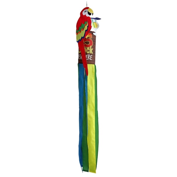 Briarwood Lane 5 O'Clock Parrot Summer Sculpted Windsock