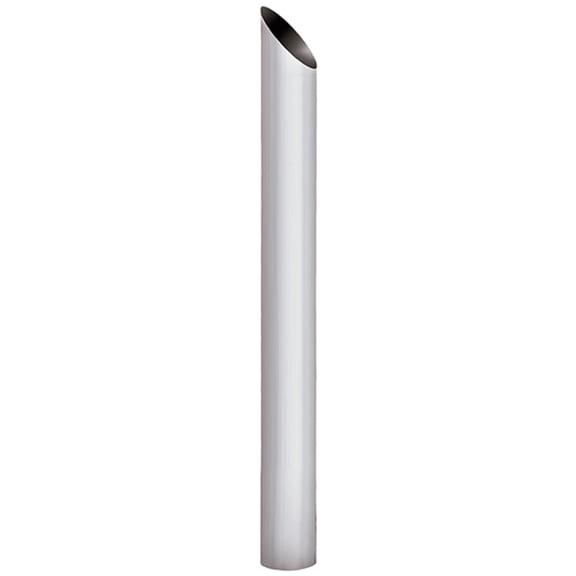 5 OD X X 60 Inch OAL Chrome Steel Miter Cut Exhaust Stack By BESTfit