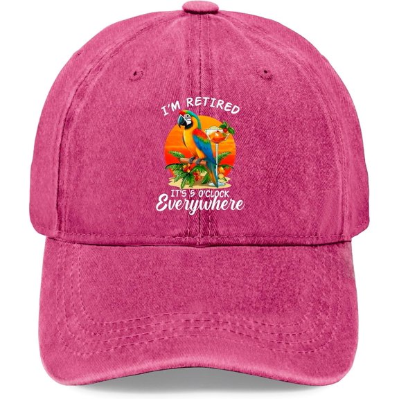 5 Oclock Somewhere hat for Men Vintage Cotton Washed Baseball Caps Adjustable Dad Hat