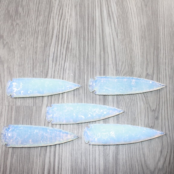 5 Opalite Ornamental Spearheads #3262 Arrowhead