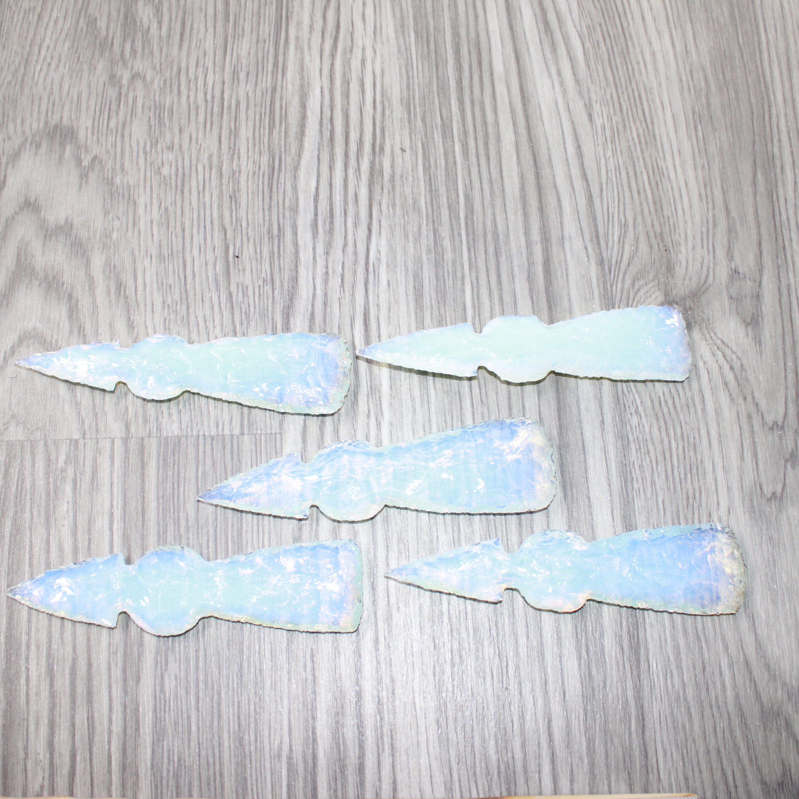 5 Opalite Ornamental Tomahawk Heads  #2464    Axe Hatchet Ax