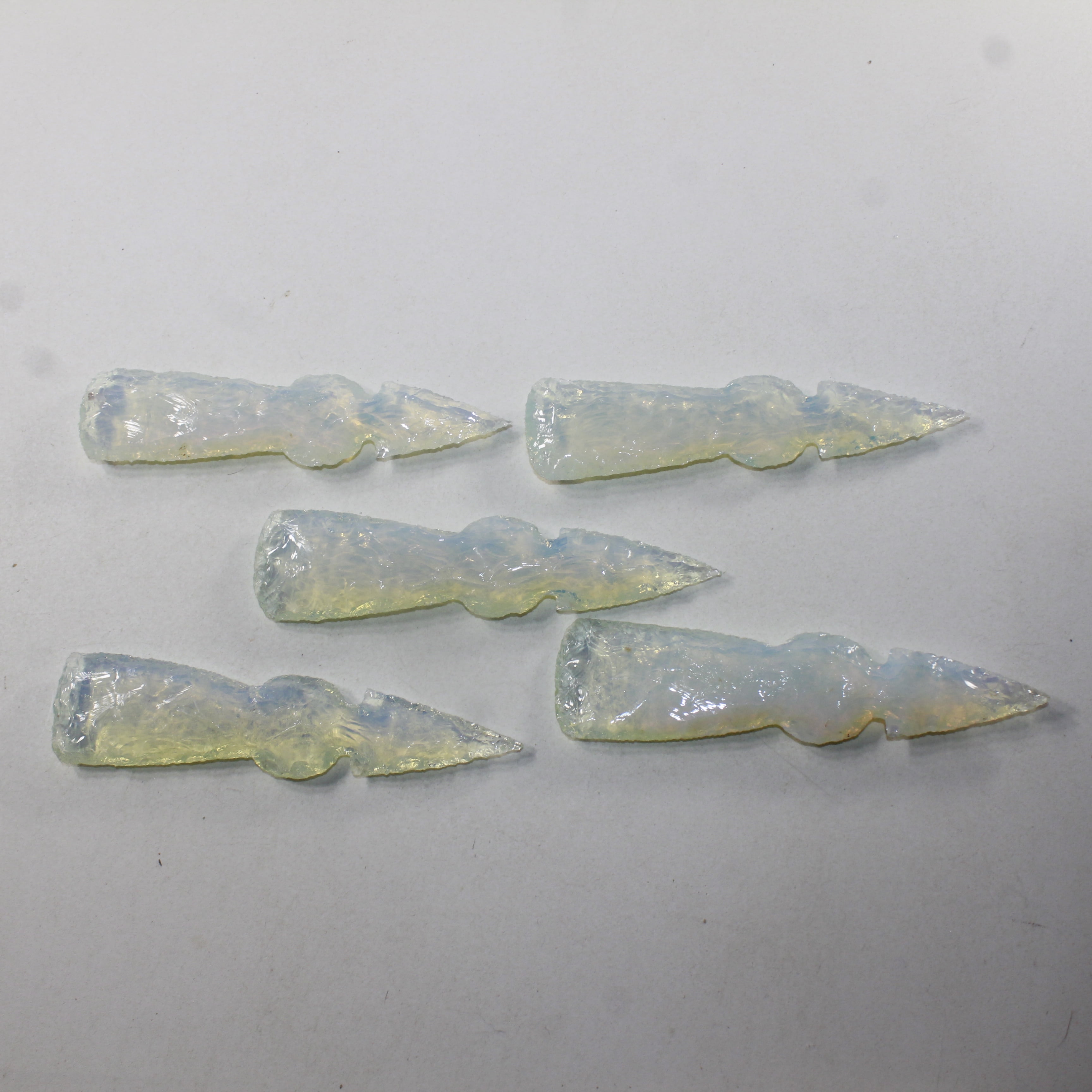 5 Opalite Ornamental Tomahawk Heads #382N  Ax Axe Hatchet