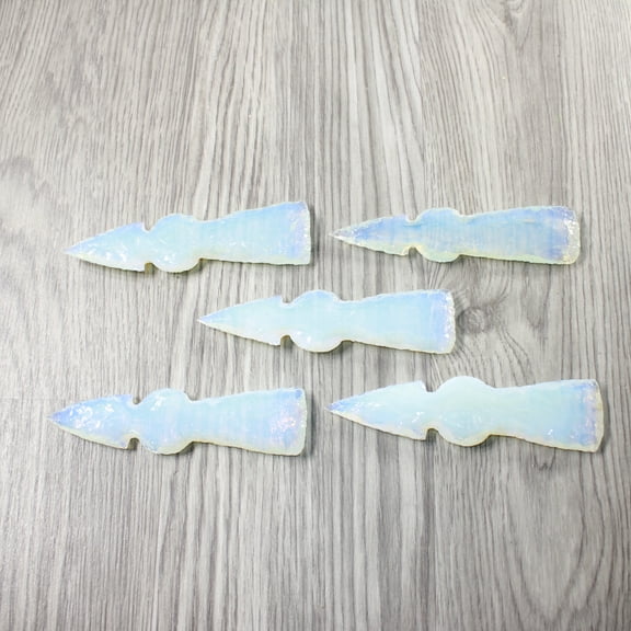 5 Opalite Ornamental Tomahawk Heads  #9953    Axe Hatchet Ax