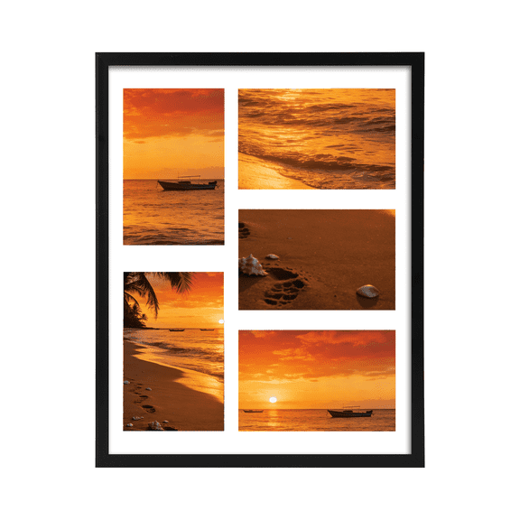 5 Opening 4x6 Collage Picture Frame, Black