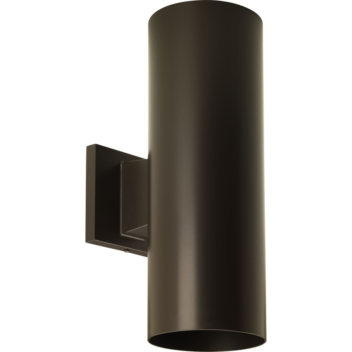 5" Outdoor Up/Down Wall Cylinder Two-Light Modern Antique Bronze Outdoor Wall Lantern with Top Lense