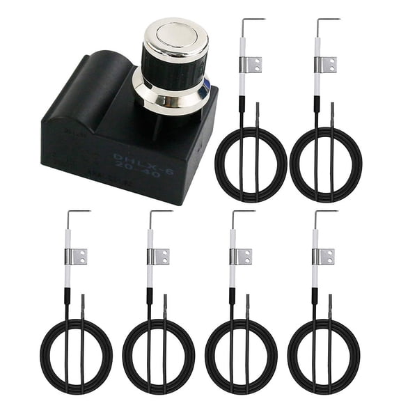 5 Outlets Tact Push Button Grill Ignitor Kit for Nexgrill 720-0830H, 720-0830D
