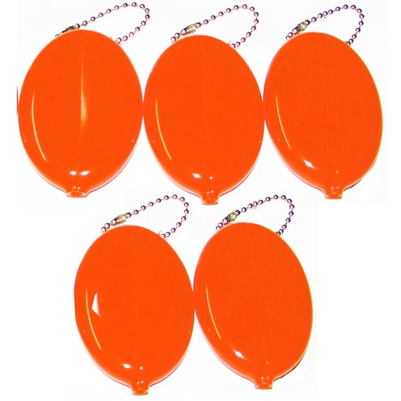 5 Oval Squeeze Coin Purses |  Vintage Coin Holder | Keep change and small items | Made in USA
