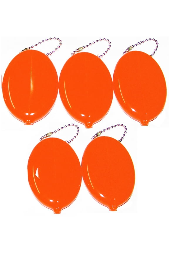 5 Oval Squeeze Coin Purses |  Vintage Coin Holder | Keep change and small items | Made in USA