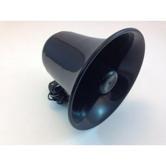 5" PA HORN SPEAKER, 10 WATTS @ 8 OHMS, 3.5 MONO PLUG, BLACK
