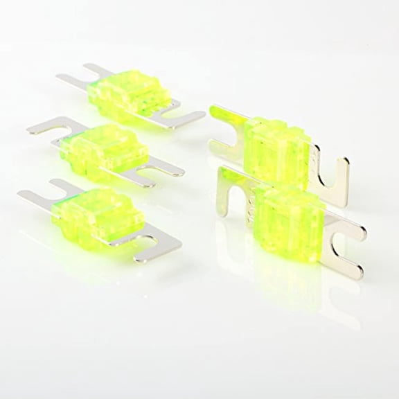 5 PACK 100 AMP MINI ANL FUSE FUSES NICKEL PLATED AFS 100