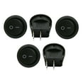 thumbnail image 1 of 5 PACK 6A 250V 10A 125V SPST ON/OFF 2 POSITION MINI ROUND ROCKER SWITCH 12V, 1 of 2