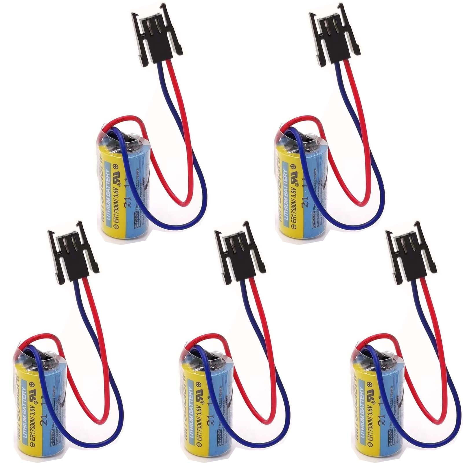 5 PACK MR-BAT ER17330V/3.6V A6BAT PLC Battery for FANUC CNC System