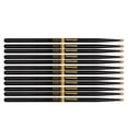 thumbnail image 1 of 5 PACK Promark ActiveGrip Rebound 5B Drumsticks, Acorn Tip, Black R5BAG-5, 1 of 1