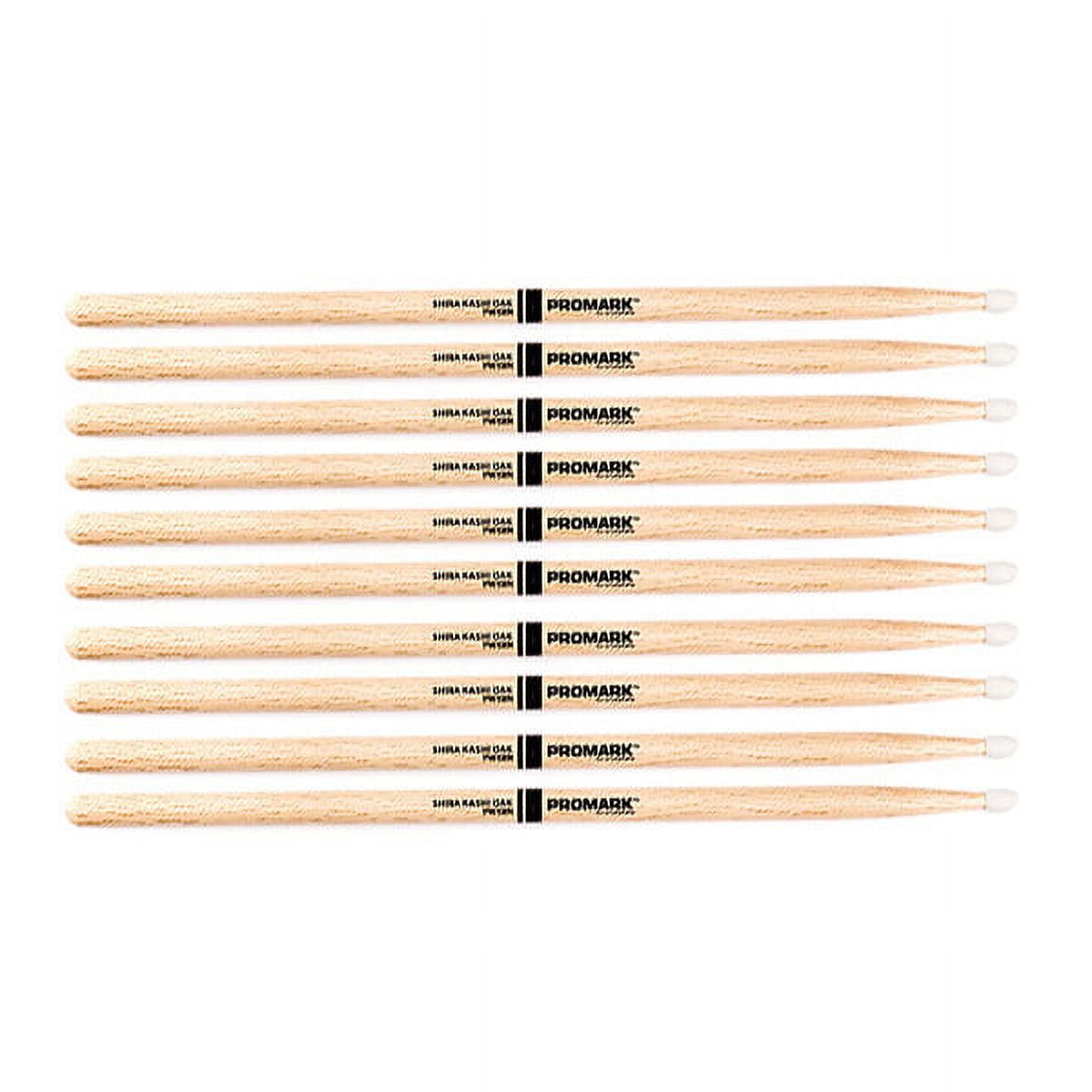 5 PACK Promark Japanese Shira Kashi White Oak 5B Nylon PW5BN-5