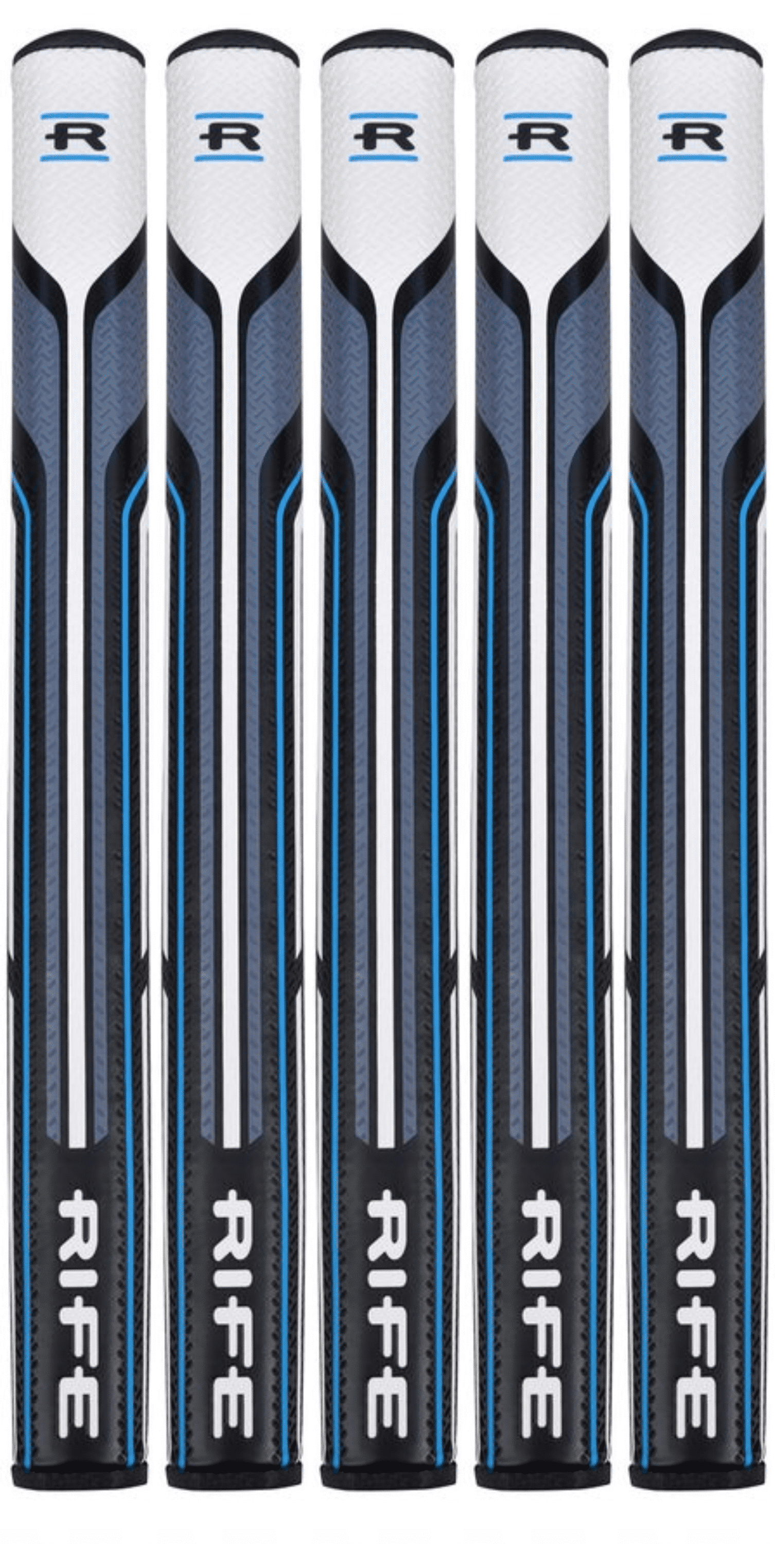 5 PACK Rife RG 13.5 Golf Putter Grip Set (13.5 Inches Long)
