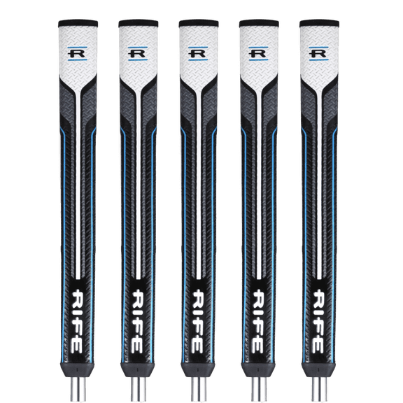 5 PACK Rife RG 2.0 Pistol Style Golf Putter Grip Set (10 Inches Long)