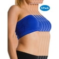 thumbnail image 1 of 5-PACK Stretch Sports Bra Wire Free Bandeau With Removable Pads Yoga, 1 of 4