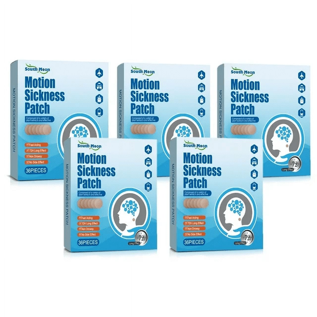 5 PACKS 36Pcs Anti Motion Sickness Patch Relieve Vomiting Dizziness
