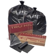 5 PACKS Pitt Plastics Linear Low 33x39 Black Perforated Coreless Roll Can Liner -- 125 per case.