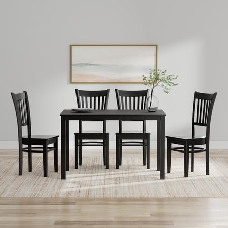 Glenwillow Home 48" Wood Table Spindle Chairs