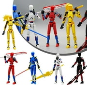 5 PC Assembled T13 Action Figure Set Dummy 13 Action Figures 3D Printed Multi-Jointed Movable Desk Decor 5.3"