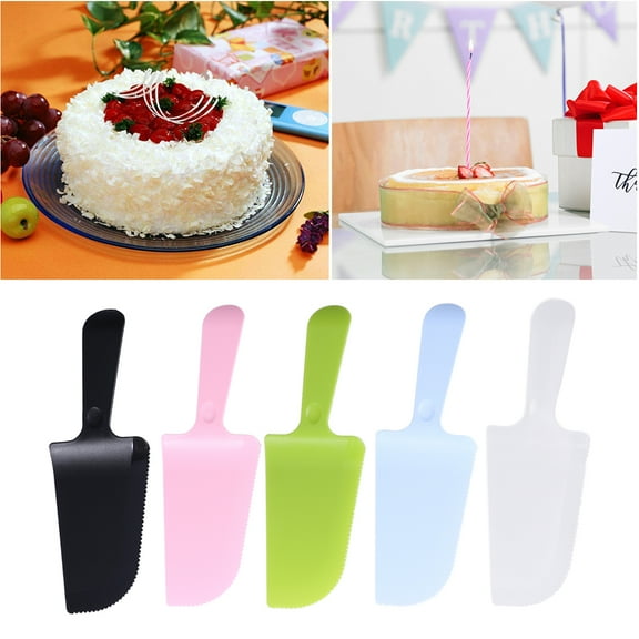 MEIBUTYUP Cake Decorating Cake Cutter Ps Polystyrene 5Pack Pink Matte