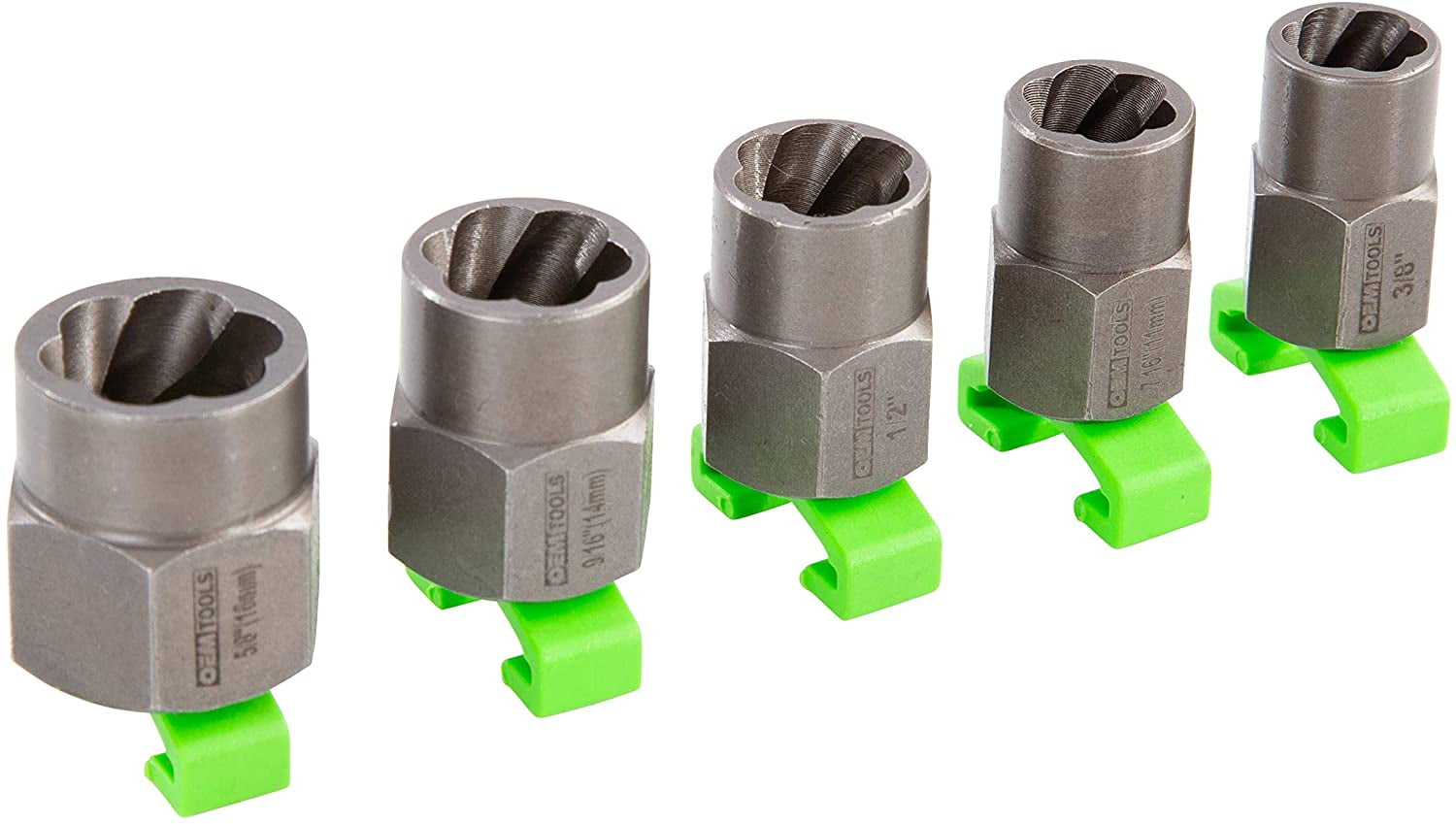 OEMTools 5 Piece Spiral Type Extractor Add-On Set - Walmart.com
