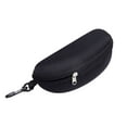 thumbnail image 1 of 5 PC Hard Shell Sunglasses Case,Zipper Eyeglasses Case,Portable Zipper Eyeglasses Case, Glasses Storage Unisex Protective Travel Sunglass Organizer with Plastic Carabiner Clip for Men/Women(Black), 1 of 4