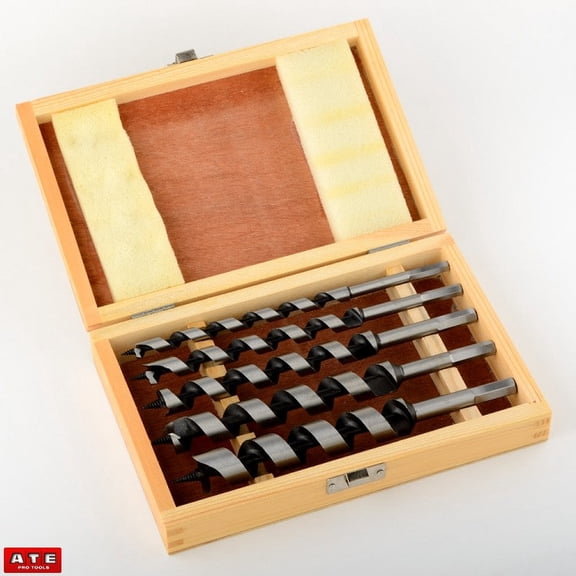 5 PC Wood Ship Auger Drill Bit Set