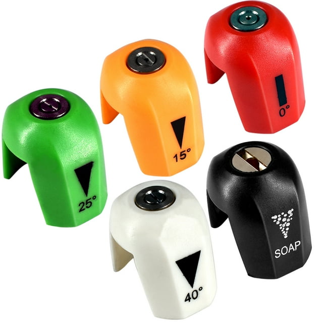 5 PCS(0°, 15° , 25°, 40 °, Soap)SPX3000TPS Quick Connect Pressure