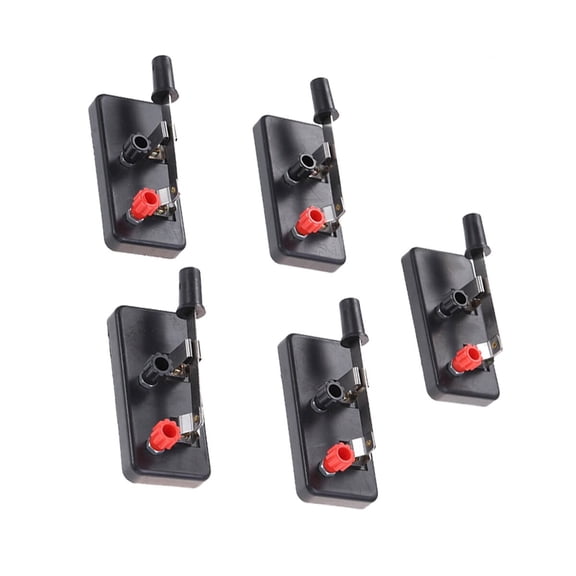 5 PCS 36V 6A Single-pole Single-throw  for Home School Teaching Experiment (Black)