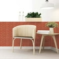 thumbnail image 1 of 5 PCS 3D Wall Panels Peel and Stick 3D Brick Wallpaper Peel and Stick Interior Decor,Small Size Waterproof Thin PVC Faux Brick Self Adhesive Brick Wall Covering Fake Brick Paneling Background, 1 of 7