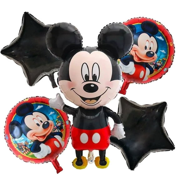 5 PCS 45 Inch Birthday Party Balloons Large Size Miky Mouse Balloon Mini Mouse Foil Balloon