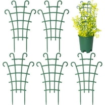 5 PCS /6 PCS /12 PCS Small Trellis for Potted Plants Indoor Outdoor, Tiny Stackable Plastic Climbing Stakes, Mini DIY Garden Support Trellis for Houseplants Vines Vegetables Flowers Stand Frame