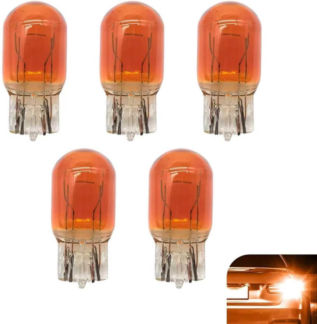 2/4X 7443 LEDStrobe Flash Blinking Brake Tail Light/Parking Safety