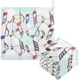 thumbnail image 1 of 5 PCS Abstract Shards Music Notes Baby Muslin Washcloths, Soft Absorbent Face Towel Burp Cloths Cotton Bath Wipes Infant Wash Cloth for Newborn Boys Girls, 1 of 7