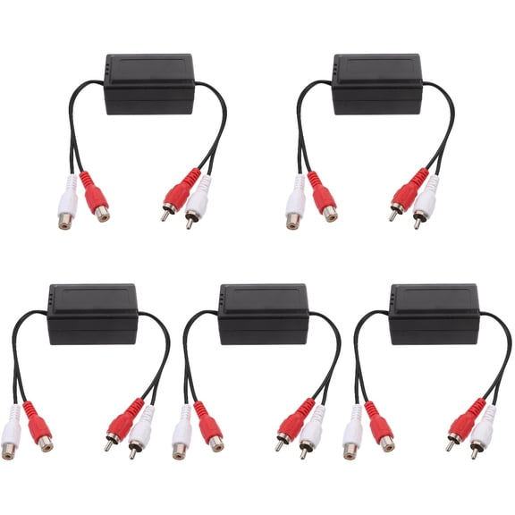 5 PCS Amplifier Car Audio Horn Exhaust Stereo Noise Alternator Home System Isolator Filter Suppressor