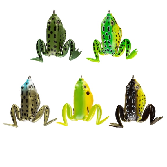 5 PCS Artificial Soft Silicone Fishing Lures - Gel Live Frog Bait for Carp and Freshwater Fishing