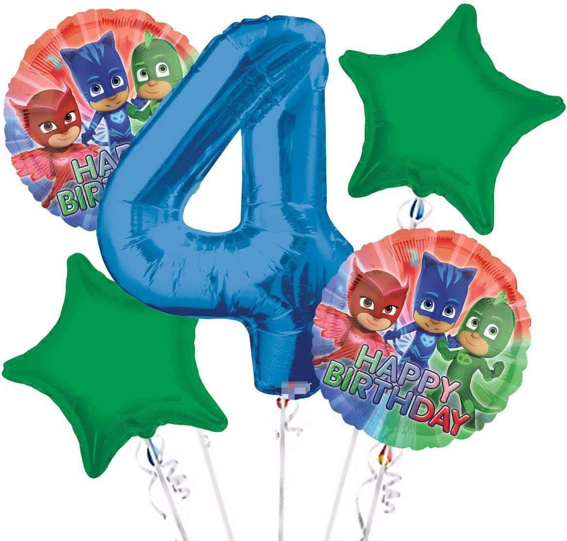 PJ Set Party Time Balloon Plaid- Blue