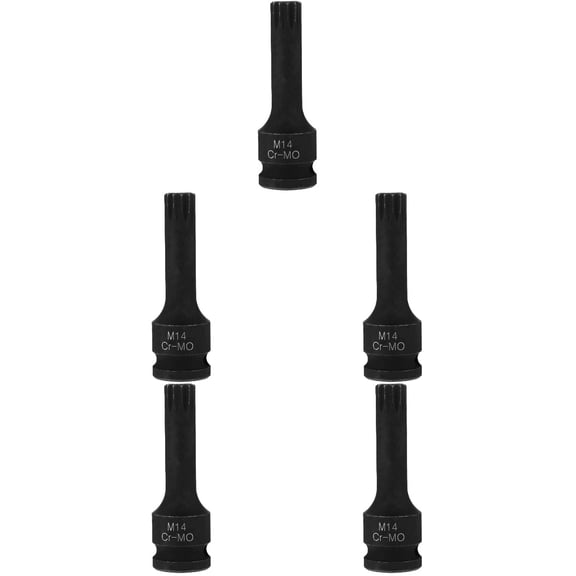 5 PCS Bit for Impact Drill Socket Nut Setters Driver Kit Torque Black