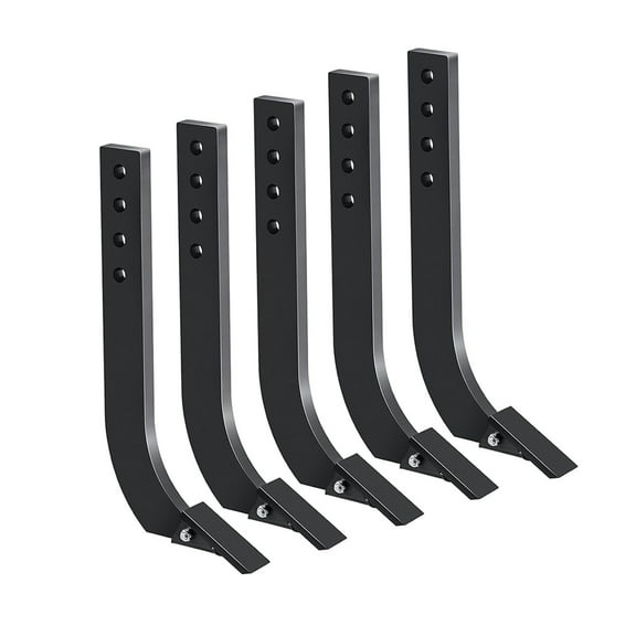 5 PCS Box Blade for Tractor, 18 Inch Ripper Shanks for Box Blade, Box Blade Shank with 4 Holes, Ripper Point/Scarifier Tooth for Box Blade Shank for Replacement, Digging, Plowing