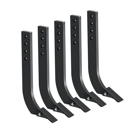 5 PCS Box Blade for Tractor, 18 Inch Ripper Shanks for Box Blade, Box Blade Shank with 4 Holes, Ripper Point/Scarifier Tooth for Box Blade Shank for Replacement, Digging, Plowing