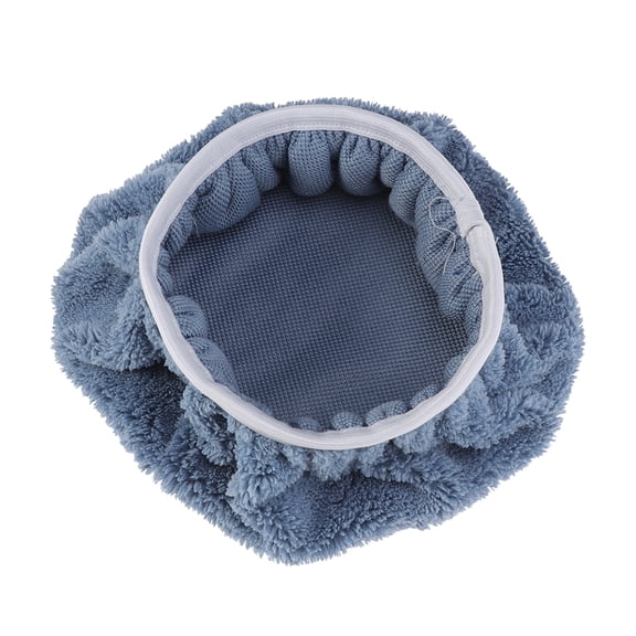 Supvox 5Pcs Coral Fleece Bonnet Grey for Car Polishing Wax Application with High Water Absorption
