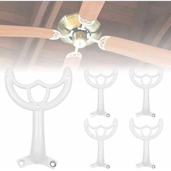 5 PCS Ceiling Fan Blade Arms Replacement with Mounting Hardware for Replacing Worn Broken Fan Blades Repair, Summer White Ceiling Fan Blade Replacements$$Tools & Hardware Other